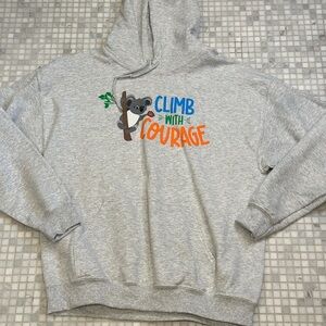 Girl Scouts Gildan Gray Cookie Seller Koala Sweatshirt Hoodie